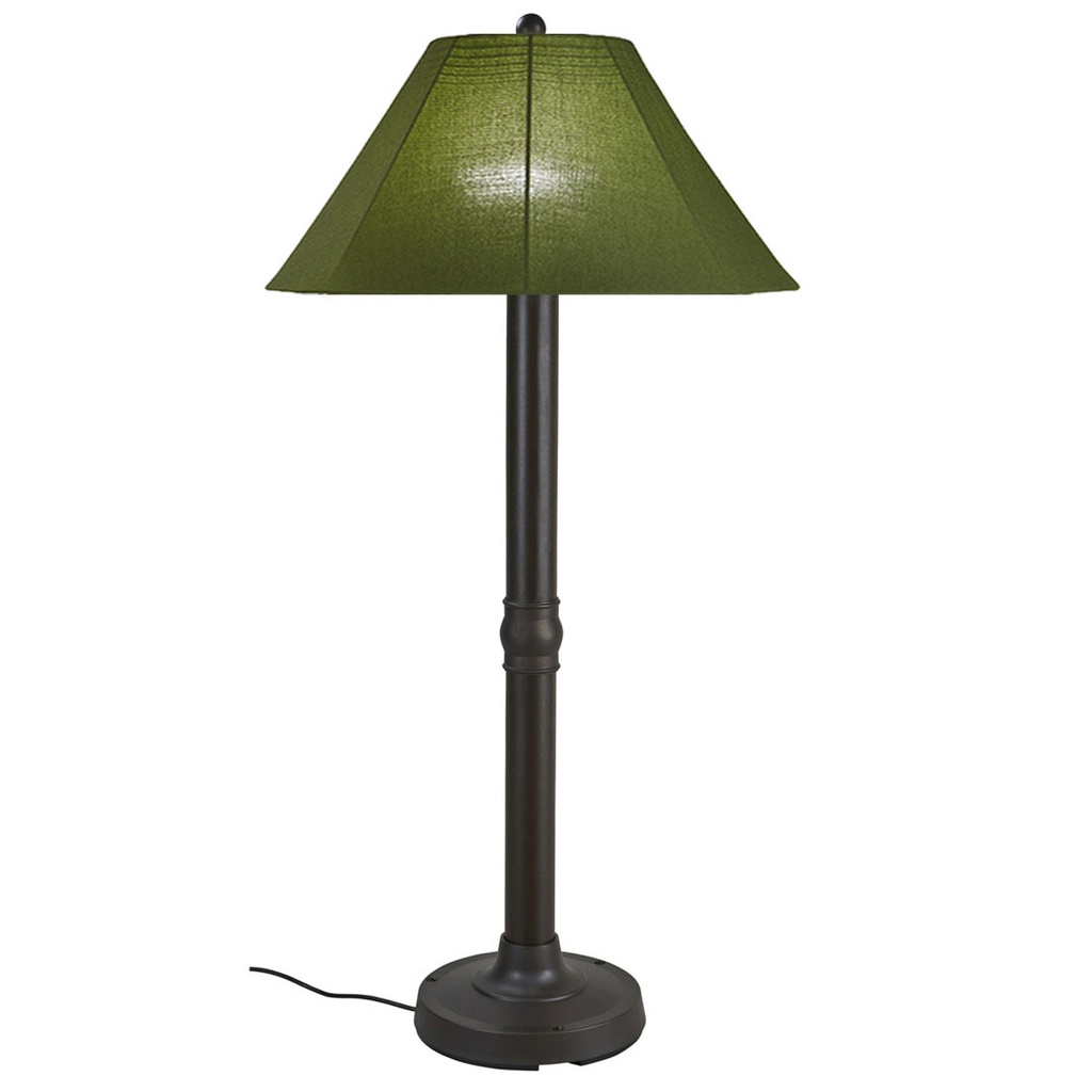 [20-680] 60" Floor Lamp, Catalina II (Black, 20 - Antique Beige Linen)