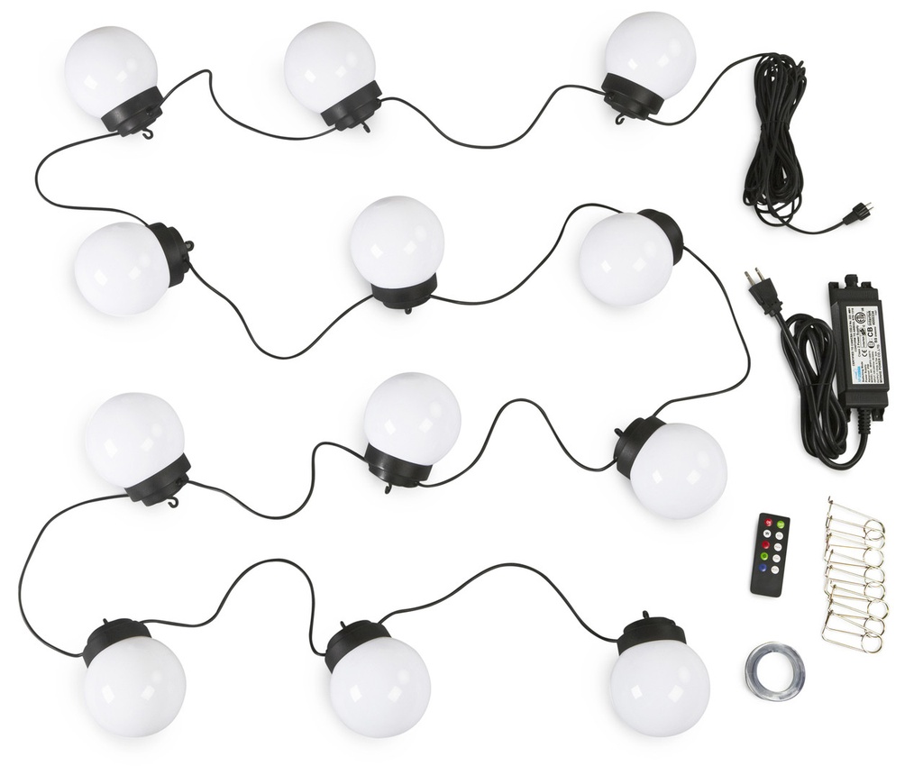 [HL-08129] Light String with 12 Globes, Changing Color