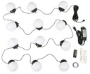Light String with 12 Globes, Changing Color